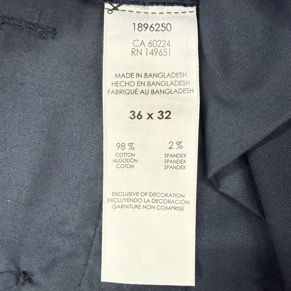 Bonobos Pants Men's 36x32 Navy NWT Chino Slim Cotton Stretch Preppy Trouser